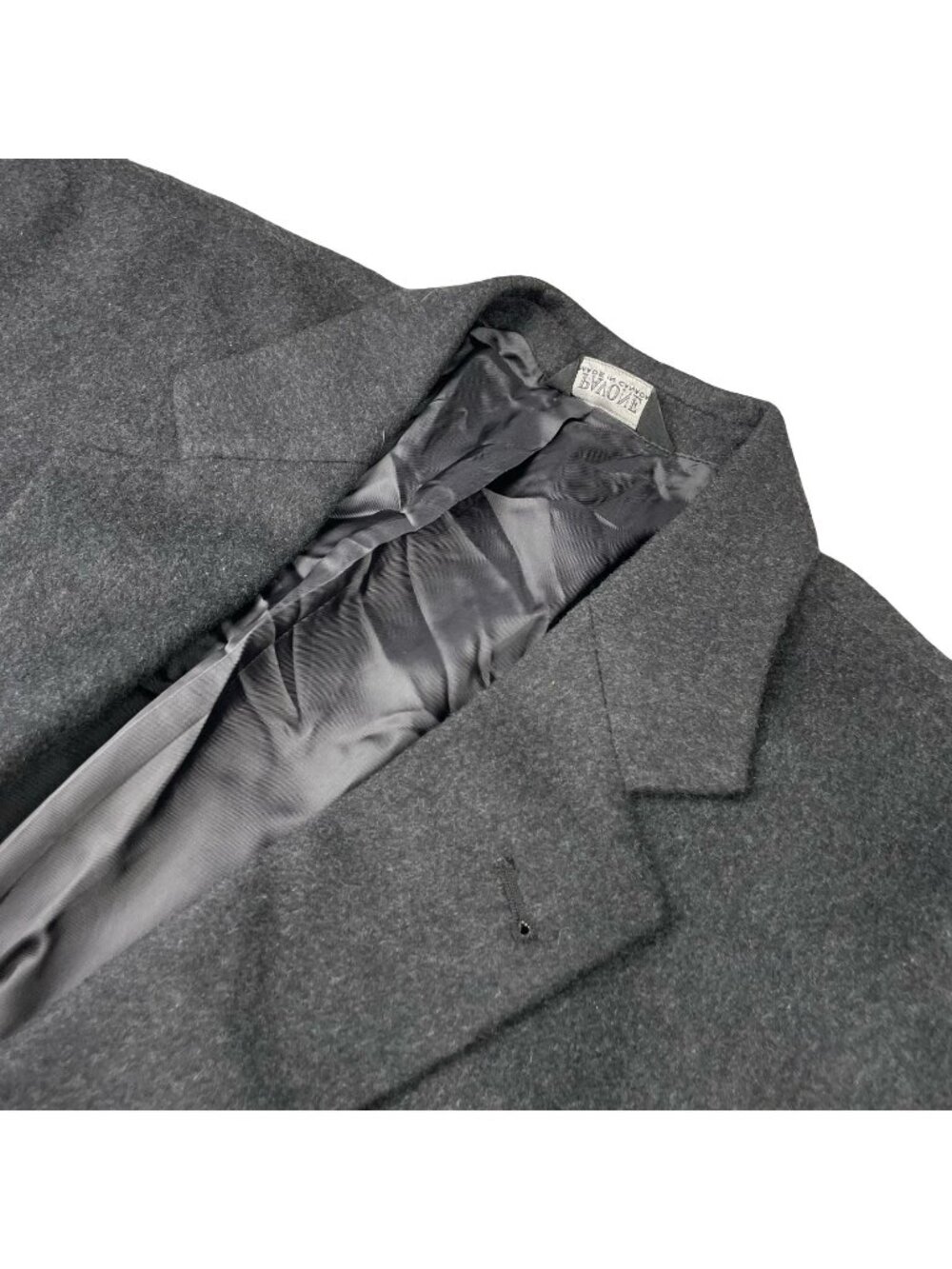 Pavone Men’s 100% Cashmere 2-Button Blazer Jacket Gray • 42R